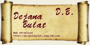 Dejana Bulat vizit kartica